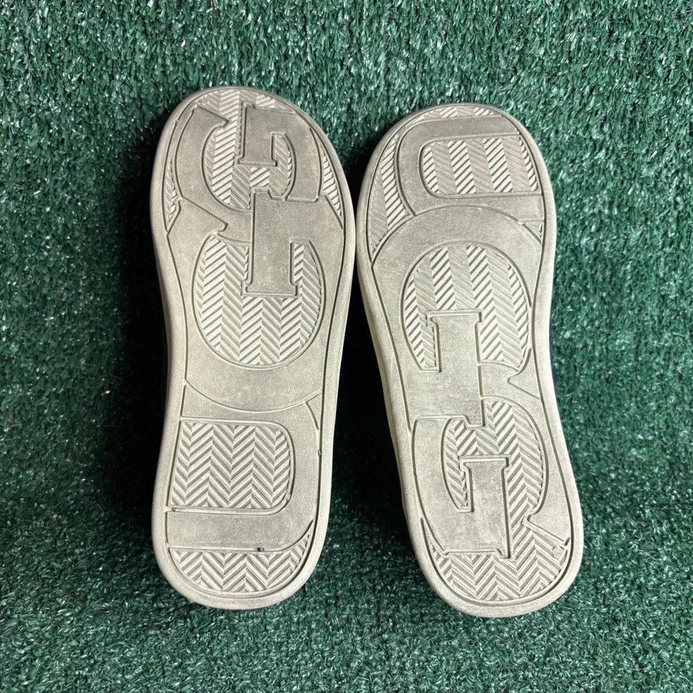 UGG Australia Jemma Quilted Leather Slip On Low Top Sneaker Black Beige Kids 5